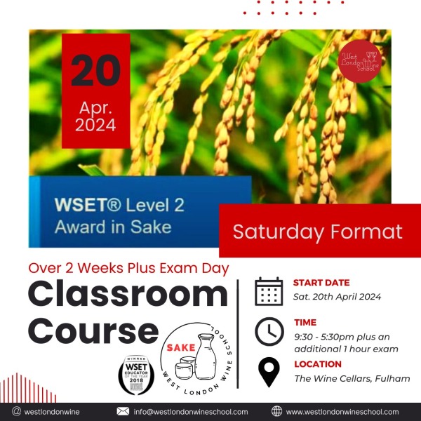 West London Wine School Level 2 Award in Sake poster